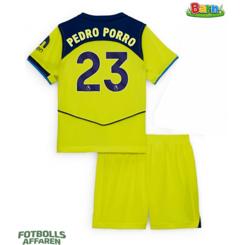 Tottenham Hotspur Pedro Porro #23 Tredjeställ Barn 2025-26 Kortärmad (+ Korta byxor)
